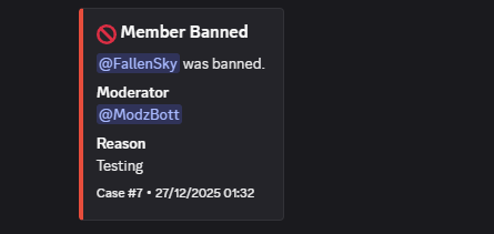 Banned member Example