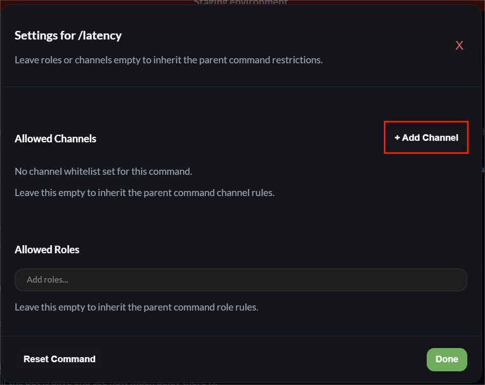 Add Whitelist Channel