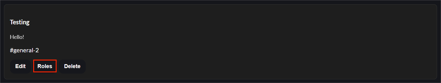 Add roles to embed button