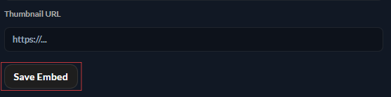 Save button for editing embed